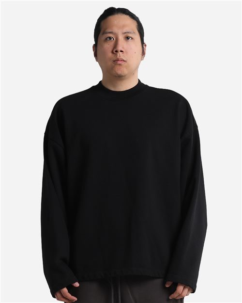 Shaka Wear Unisex Garment-Dyed Terry Long Sleeve T-Shirt SHGTL