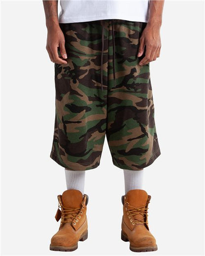 Shaka Wear Unisex Baggy Fleece Shorts SHLFBS