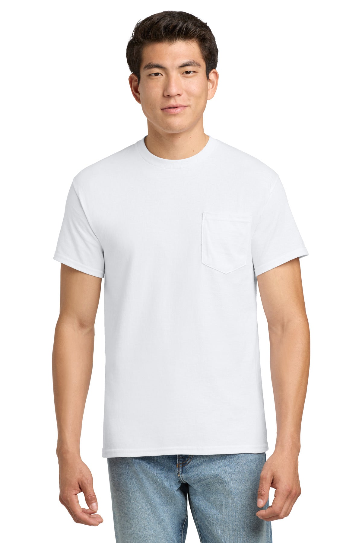Gildan - Ultra Cotton 100% US Cotton T-Shirt with Pocket.  2300