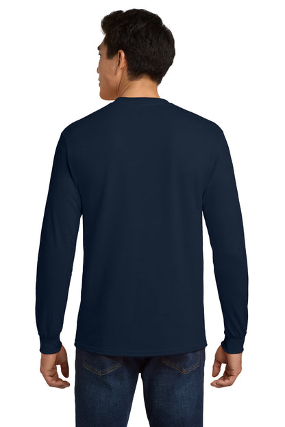 Gildan - Ultra Cotton 100% US Cotton Long Sleeve T-Shirt with Pocket.  2410