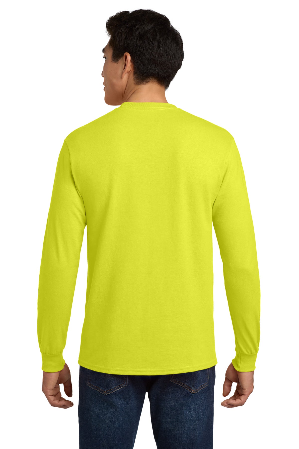Gildan - Ultra Cotton 100% US Cotton Long Sleeve T-Shirt with Pocket.  2410