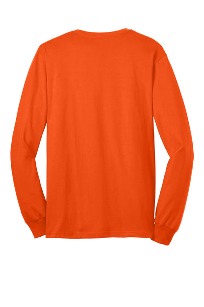 Gildan - Ultra Cotton 100% US Cotton Long Sleeve T-Shirt with Pocket.  2410