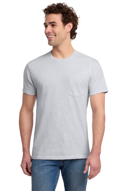 Jerzees -  Dri-Power 50/50 Cotton/Poly Pocket T-Shirt.  29MP
