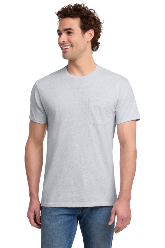 Jerzees -  Dri-Power 50/50 Cotton/Poly Pocket T-Shirt.  29MP