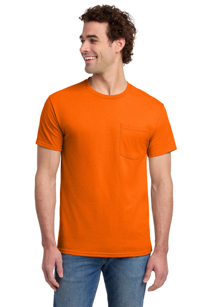 Jerzees -  Dri-Power 50/50 Cotton/Poly Pocket T-Shirt.  29MP