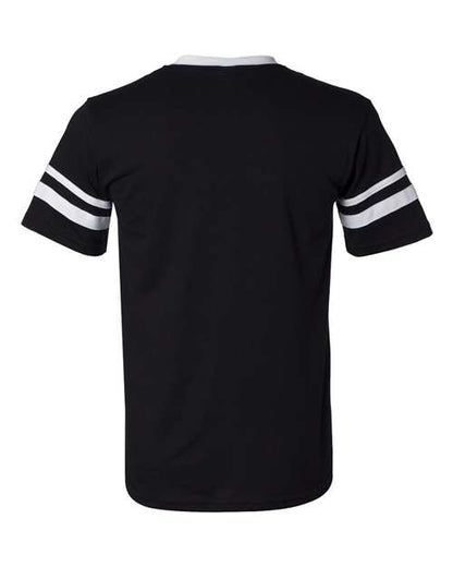 Augusta Sportswear V-Neck Jersey with Striped Sleeves 360