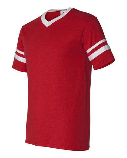 Augusta Sportswear V-Neck Jersey with Striped Sleeves 360