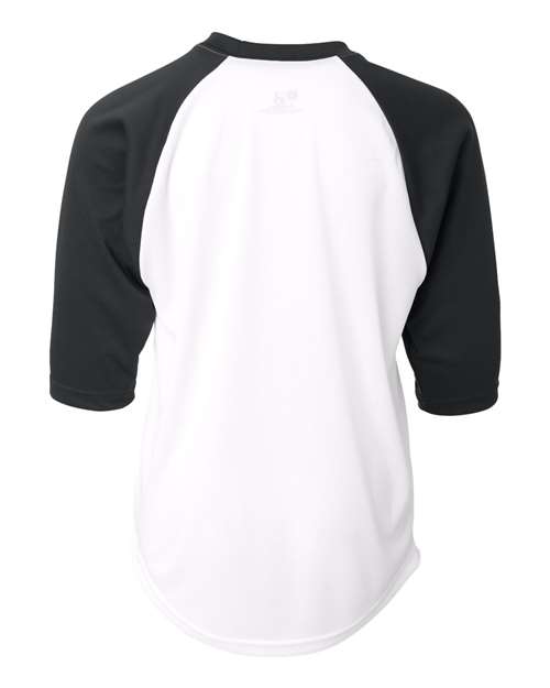 Badger Youth B-Core Three-Quarter Sleeve Baseball T-Shirt 2133