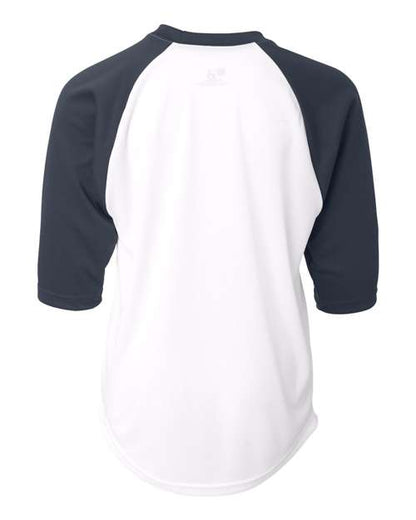 Badger Youth B-Core Three-Quarter Sleeve Baseball T-Shirt 2133