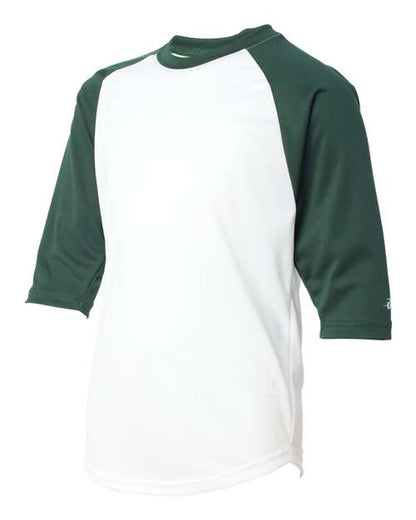 Badger Youth B-Core Three-Quarter Sleeve Baseball T-Shirt 2133