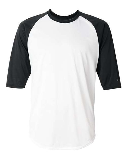 Badger Men's B-Core Three-Quarter Sleeve Baseball T-Shirt 4133
