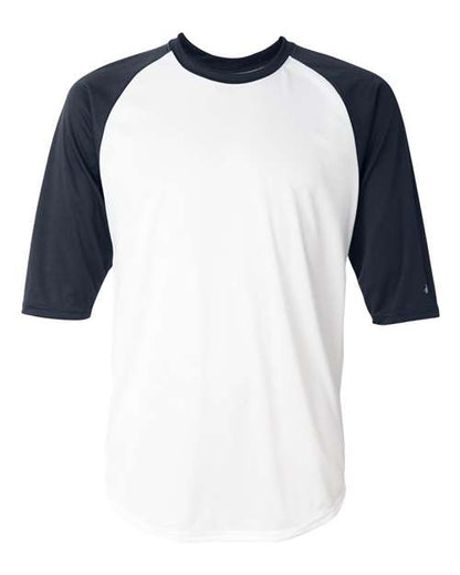 Badger Men's B-Core Three-Quarter Sleeve Baseball T-Shirt 4133