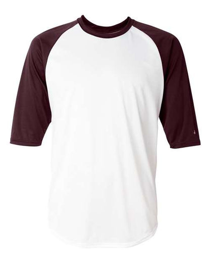 Badger Men's B-Core Three-Quarter Sleeve Baseball T-Shirt 4133