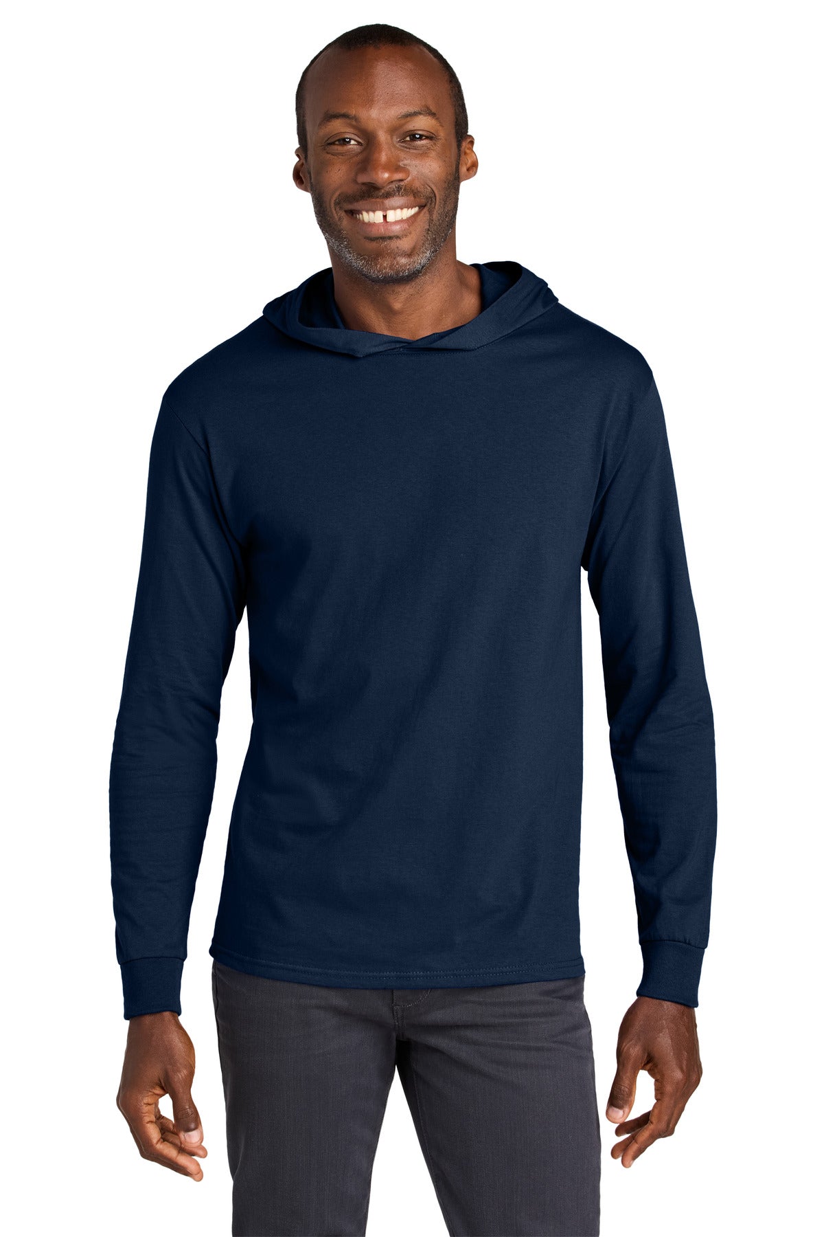Jerzees Classics Unisex Cotton Long Sleeve Hooded T-Shirt 363LH