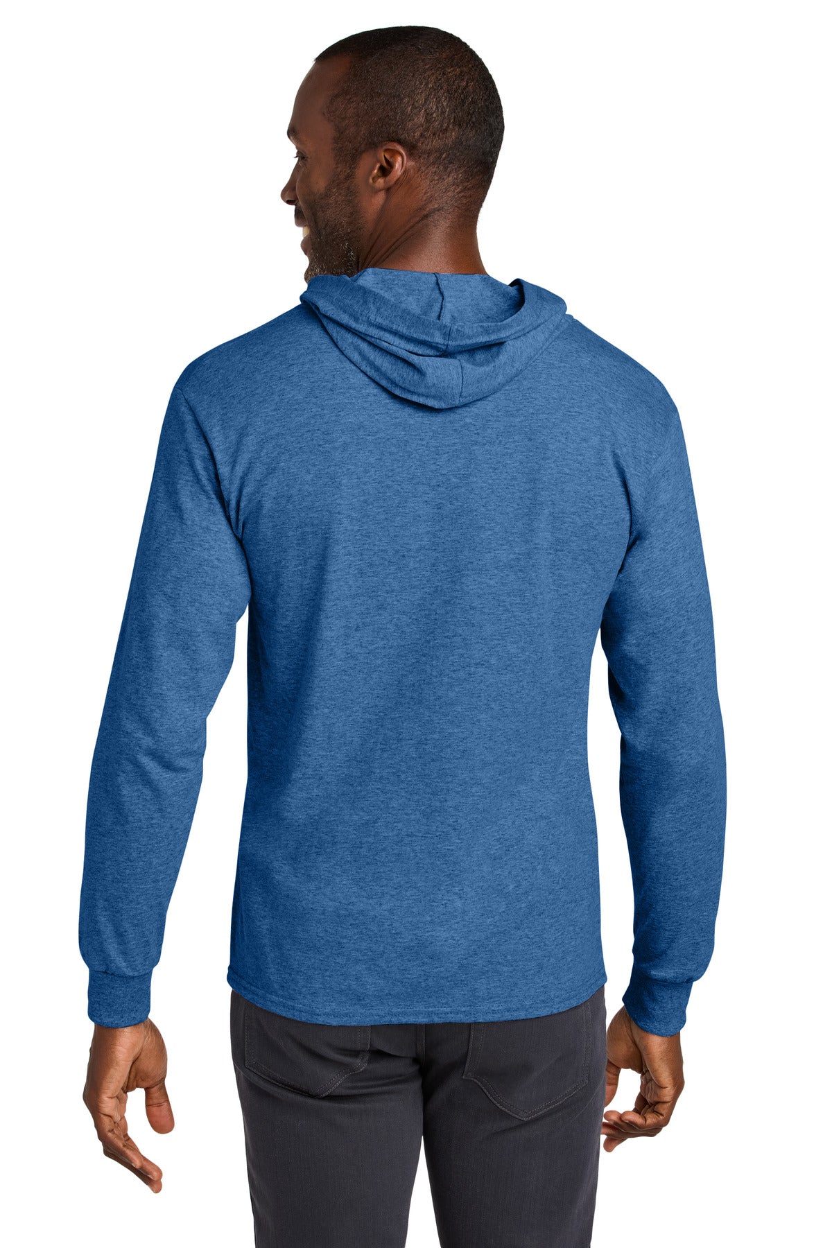 Jerzees Classics Unisex Cotton Long Sleeve Hooded T-Shirt 363LH