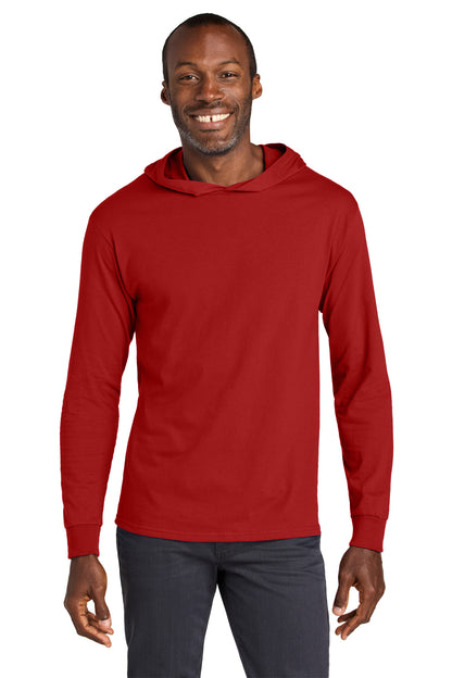 Jerzees Classics Unisex Cotton Long Sleeve Hooded T-Shirt 363LH