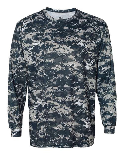 Badger Men's Digital Camo Long Sleeve T-Shirt 4184