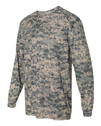 Badger Men's Digital Camo Long Sleeve T-Shirt 4184