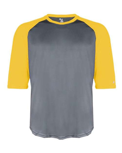 Badger Youth B-Core Three-Quarter Sleeve Baseball T-Shirt 2133
