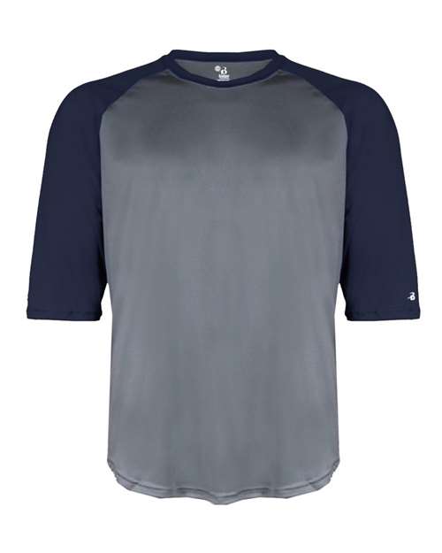 Badger Youth B-Core Three-Quarter Sleeve Baseball T-Shirt 2133