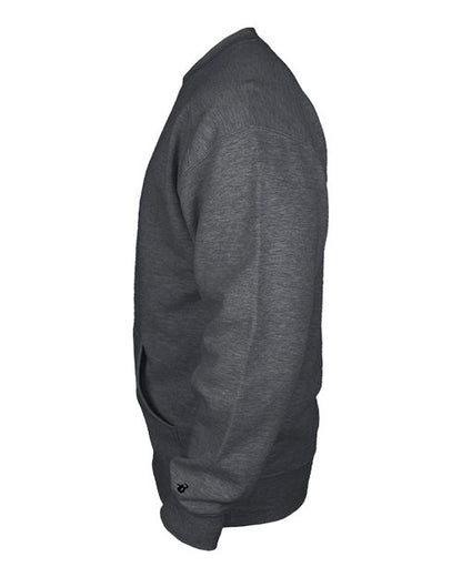 Badger Unisex Pocket Crewneck Sweatshirt 1252
