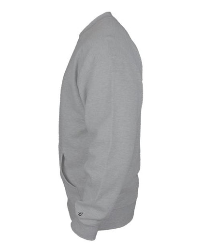 Badger Unisex Pocket Crewneck Sweatshirt 1252