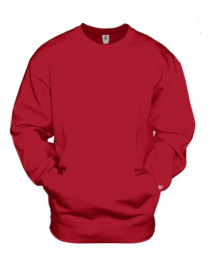 Badger Unisex Pocket Crewneck Sweatshirt 1252