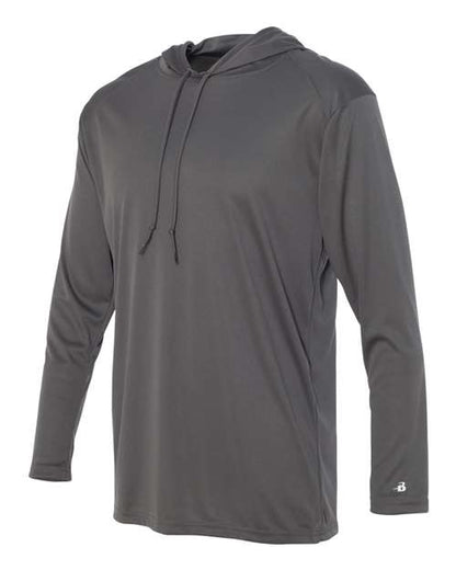 Badger Unisex B-Core Hooded Long Sleeve T-Shirt 4105