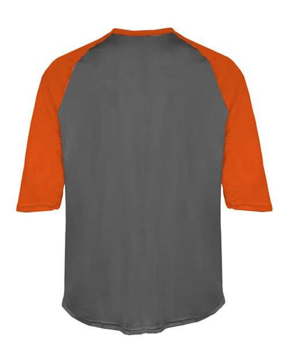 Badger Men's B-Core Three-Quarter Sleeve Baseball T-Shirt 4133