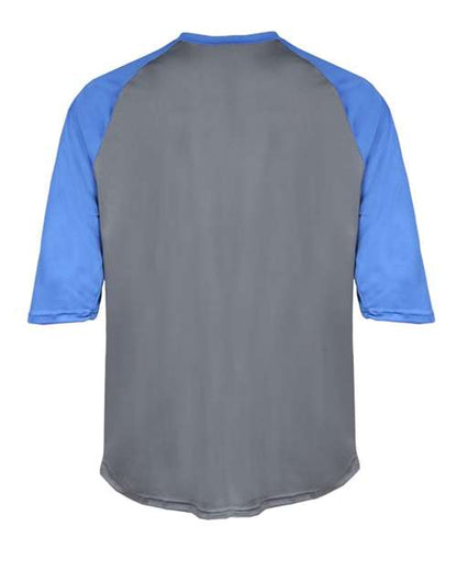 Badger Men's B-Core Three-Quarter Sleeve Baseball T-Shirt 4133