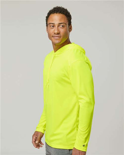 Badger Unisex B-Core Hooded Long Sleeve T-Shirt 4105