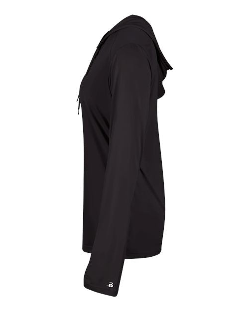 Badger Women's B-Core Hooded Long Sleeve T-Shirt 4165