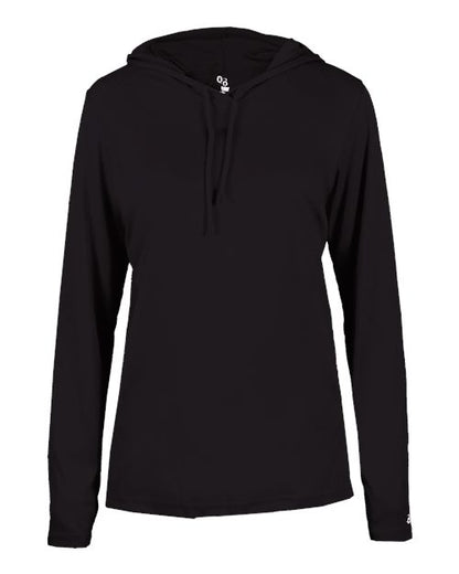 Badger Women's B-Core Long Sleeve Hooded T-Shirt 4165