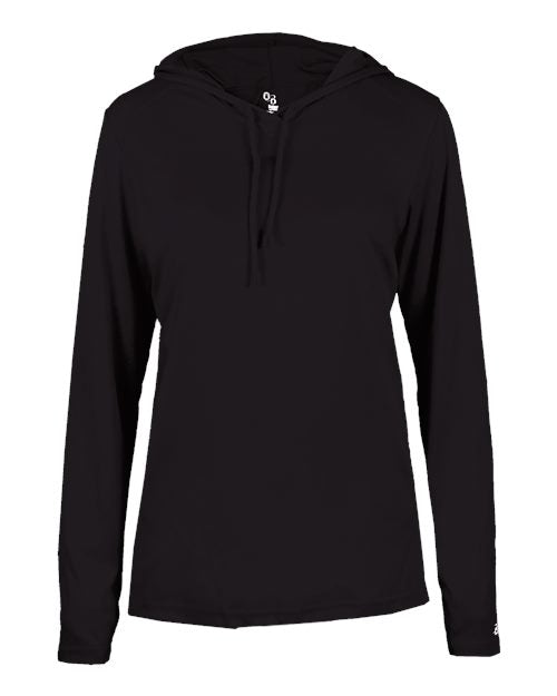 Badger Women's B-Core Hooded Long Sleeve T-Shirt 4165