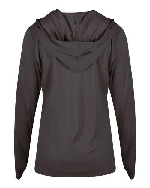 Badger Women's B-Core Long Sleeve Hooded T-Shirt 4165