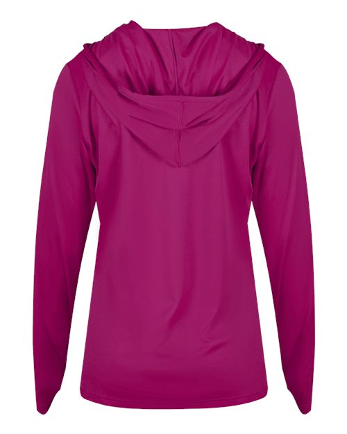 Badger Women's B-Core Long Sleeve Hooded T-Shirt 4165