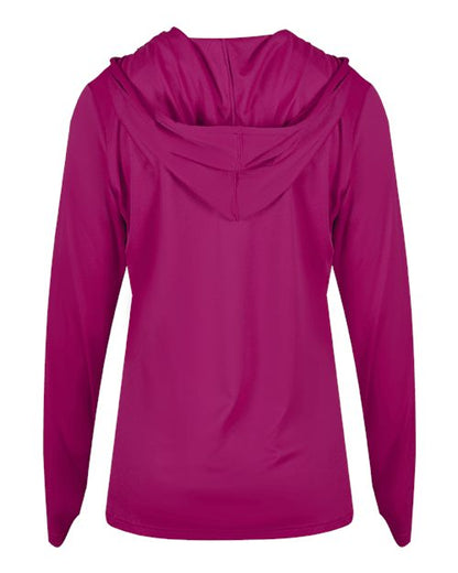 Badger Women's B-Core Long Sleeve Hooded T-Shirt 4165