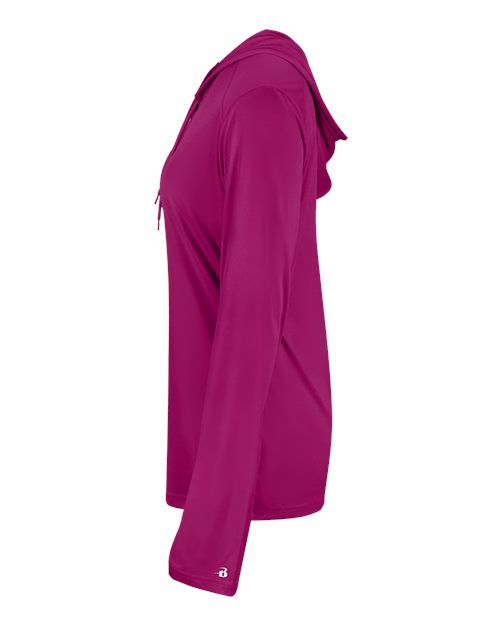 Badger Women's B-Core Hooded Long Sleeve T-Shirt 4165