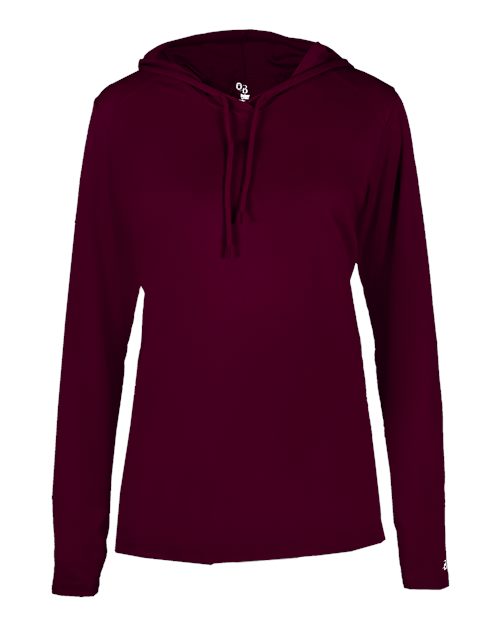 Badger Women's B-Core Hooded Long Sleeve T-Shirt 4165