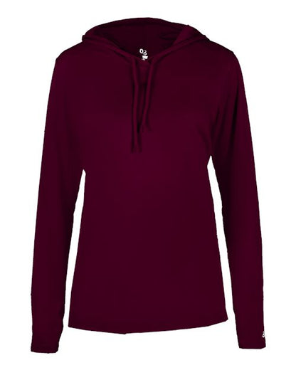 Badger Women's B-Core Hooded Long Sleeve T-Shirt 4165