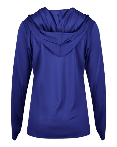 Badger Women's B-Core Long Sleeve Hooded T-Shirt 4165