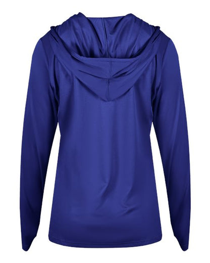 Badger Women's B-Core Long Sleeve Hooded T-Shirt 4165