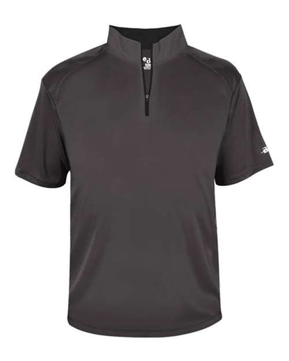 Badger Men's B-Core Short Sleeve Quarter-Zip 4199