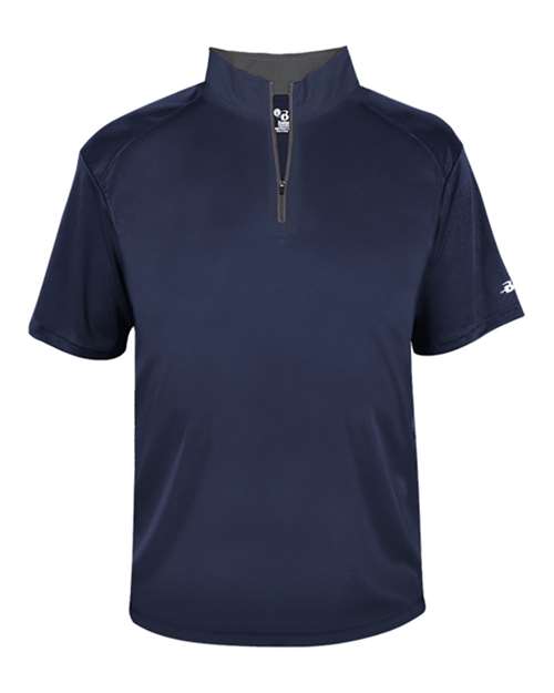 Badger Men's B-Core Short Sleeve Quarter-Zip 4199