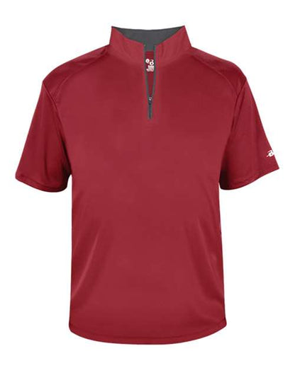 Badger Men's B-Core Short Sleeve Quarter-Zip 4199