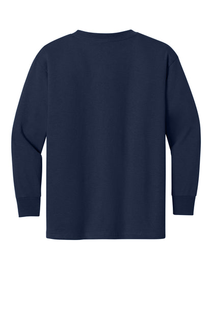 Gildan Youth Heavy Cotton 100% Cotton Long Sleeve T-Shirt. 5400B