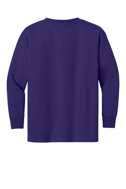 Gildan Youth Heavy Cotton 100% Cotton Long Sleeve T-Shirt. 5400B