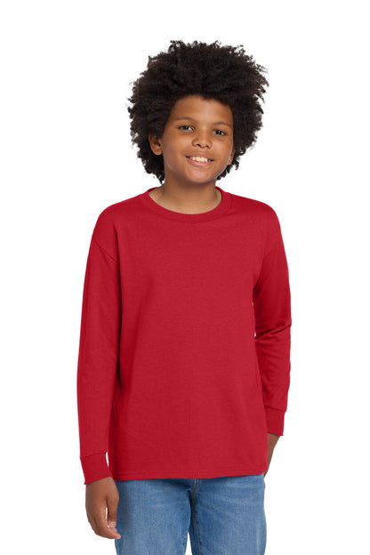 Gildan Youth Heavy Cotton 100% Cotton Long Sleeve T-Shirt. 5400B