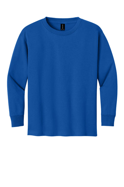 Gildan Youth Heavy Cotton 100% Cotton Long Sleeve T-Shirt. 5400B