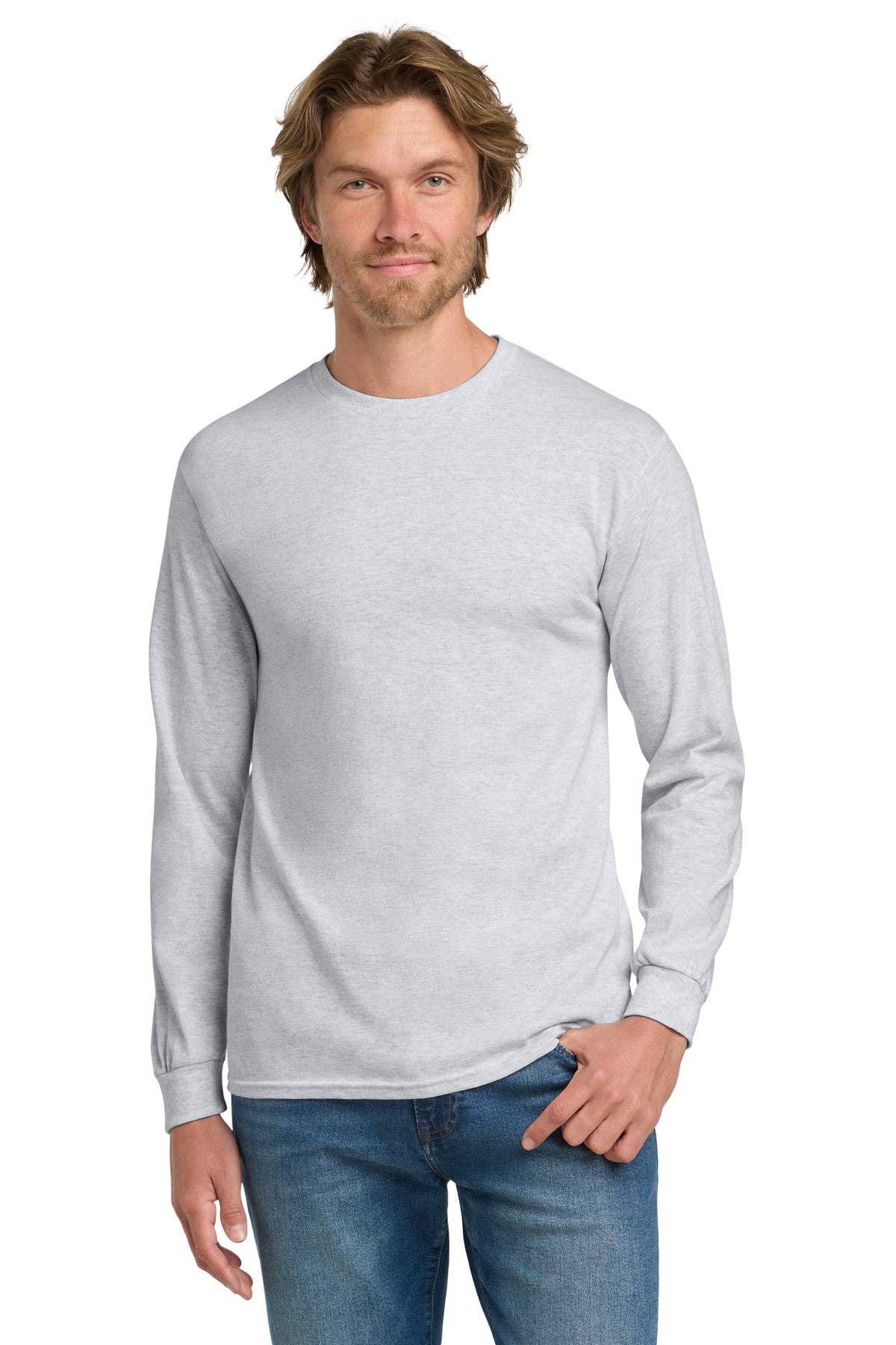 Gildan - Heavy Cotton 100% Cotton Long Sleeve T-Shirt.  5400